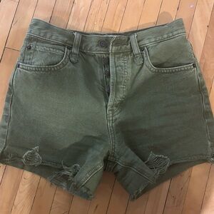 Free people green shorts